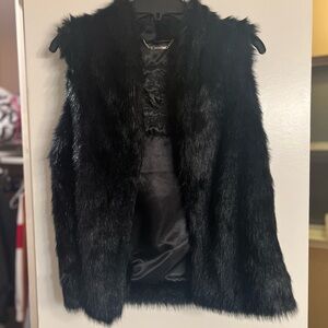 Express faux fur vest